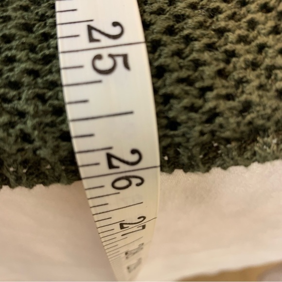 ColdWater Creek Olive Button Front 3/4 Sleeve Sweater- M - Picture 12 of 14